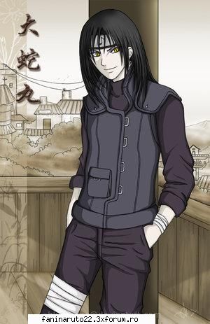 orochimaru - unul din legendari sanini a fost antrenat de al treilea hokage. mai tarziu el a devenit